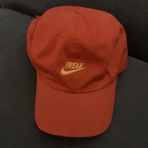 Orange hat, great condition.